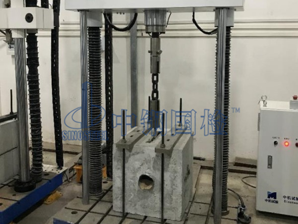 中鋼國檢實驗室實拍,預埋槽道檢測中